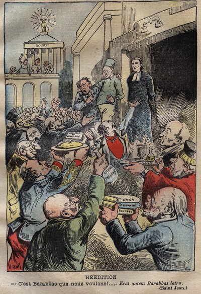 Dreyfus Case - Genudgivelse - Barabbas We Want!... Genoptrykt Barabbas Latro - Illustration af Achille Lemot (1846-1909) - 