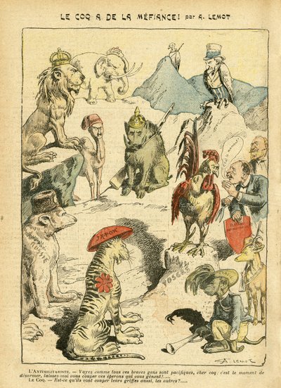 Illustration af Achille Lemot (1846-1909) i Le Pelerin af Achille Lemot