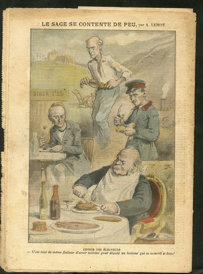 Illustration af Achille Lemot (1846-1909) i Le Pelerin af Achille Lemot