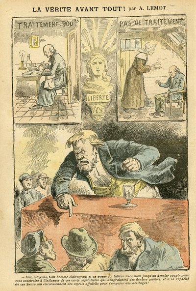 Illustration af Achille Lemot (1846-1909) i Le Pelerin af Achille Lemot