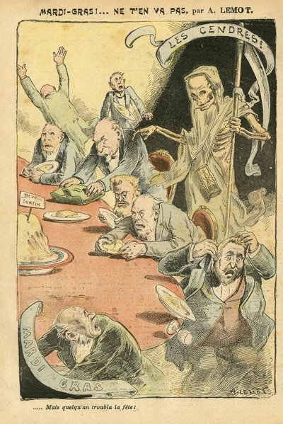 Illustration af Achille Lemot (1846-1909) i Le Pelerin af Achille Lemot