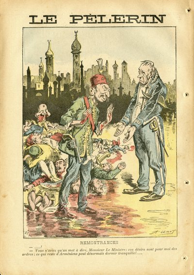 Illustration af Achille Lemot (1846-1909) i Le Pelerin af Achille Lemot