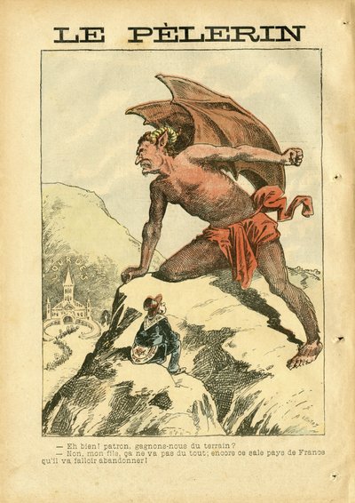 Illustration af Achille Lemot (1846-1909) i Le Pelerin af Achille Lemot
