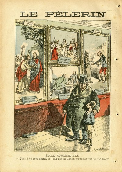 Illustration af Achille Lemot (1846-1909) i Le Pelerin af Achille Lemot