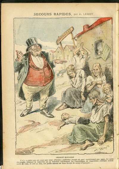 Illustration af Achille Lemot (1846-1909) i Le Pelerin af Achille Lemot