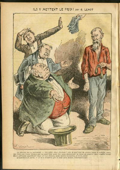 Illustration af Achille Lemot (1846-1909) i Le Pelerin af Achille Lemot