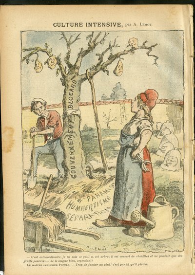 Illustration af Achille Lemot (1846-1909) i Le Pelerin af Achille Lemot