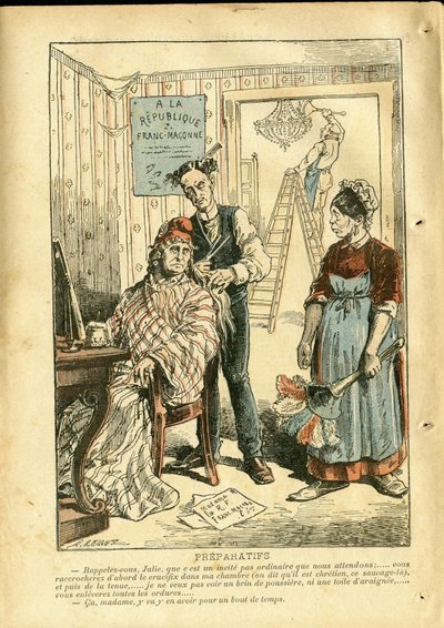 Illustration af Achille Lemot (1846-1909) i Le Pelerin af Achille Lemot