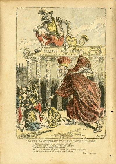 Illustration af Achille Lemot (1846-1909) i Le Pelerin af Achille Lemot