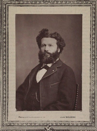 Portræt af Camille Flammarion 1842-1925, 1880. af Achille Melandri