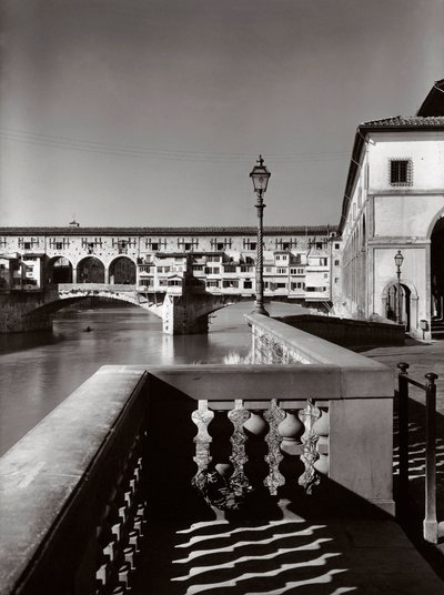 Ponte Vecchio, Firenze, Italien, ca. 1955 (s/h-billede) af Achille Villani