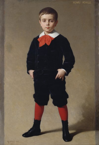 Portræt af Henri Achille, kunstnerens søn, 1881 af Achille Zo