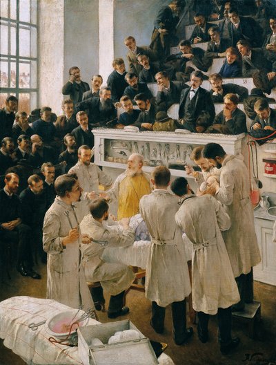 Billroths foredragssal i Wiens hovedhospital af Adalbert Franz Seligmann