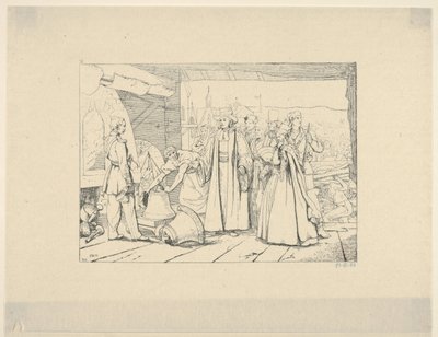 Tilbud om klokker, der skal støbes i kanoner fra Confederate War Etchings, 1861-63. af Adalbert John Volck