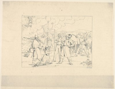 Valiant Men Dat Fite Mit Siegel fra Confederate War Etchings, 1861-63. af Adalbert John Volck