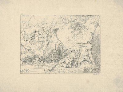 Vicksburg Canal fra Confederate War Etchings, 1861-63. af Adalbert John Volck