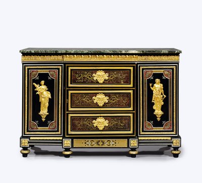 Sen Louis XVI ormolu-monteret boulle-marquetry sideskab af Adam (attr. to) Weisweiler