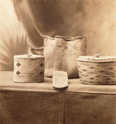 Native American Baskets af A.C. Vroman, ca. 1898 (platintryk) af Adam Clark Vroman