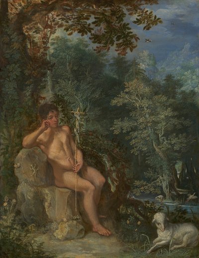 Johannes Døberen i ørkenen, ca. 160203. af Adam Elsheimer