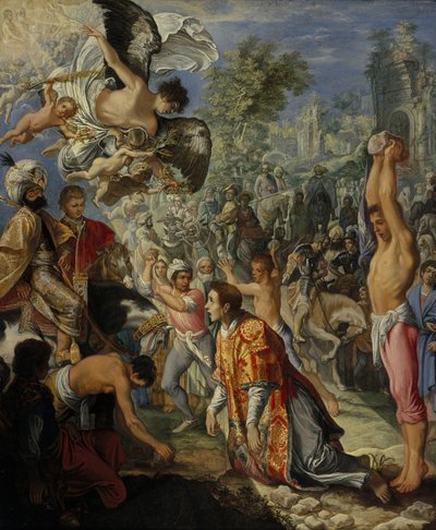 Steningen af Sankt Stefan af Adam Elsheimer