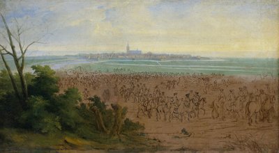 Ludvig XIVs tropper før Naarden, 20. juli 1672 af Adam Frans van der Meulen