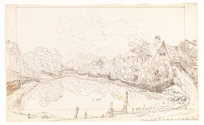 Lange Dam. Fredensborg af Adam Gottlob Gjelstrup