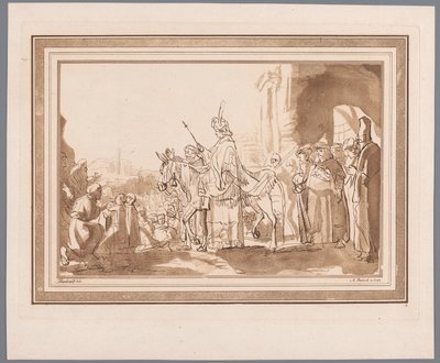 Salomon rider på Davids æsel Tryk efter tegninger af Rembrandt opbevaret i Hofbibliothek i Wien (serietitel) Recueil d