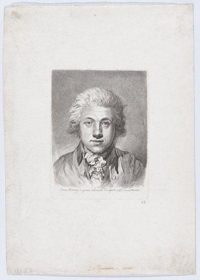 Selvportræt, 1785. af Adam von Bartsch