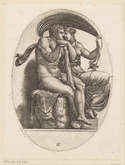 Hercules i Deianeira af Adamo Scultori