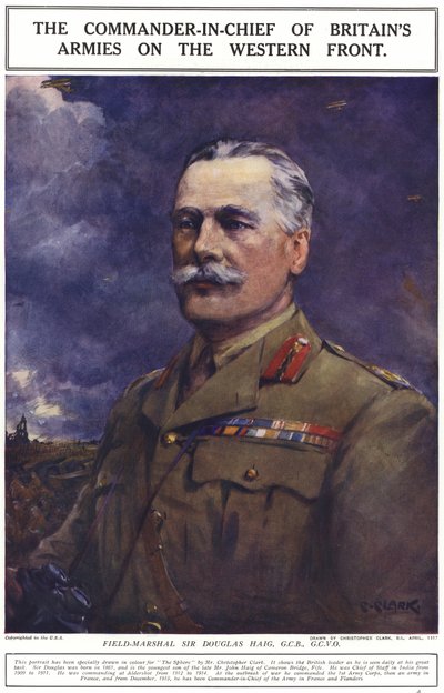 Feltmarskal Sir Douglas Haig af Addison Thomas Millar