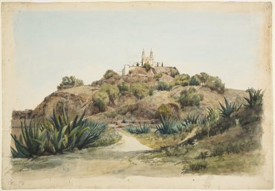 Den store pyramide og kirke, Cholula af Adela Breton