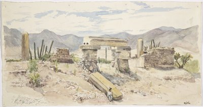 Ruiner ved Mitla, Oaxaca, Mexico af Adela Breton
