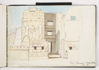 Skitsebog over akvareller, tegninger og noter, Mexico, 1896-1898 (akvarel) af Adela Breton