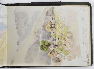 Skitsebog med akvareller, tegninger og noter, Mexico, 1896-1898 (akvarel) af Adela Breton