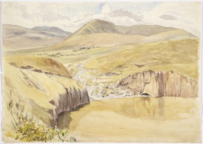 Alberea, nær Santiago del Valle, Guanajuato, Mexico (akvarel) af Adela Breton