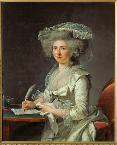 Portræt af en kvinde (som man tidligere troede var Mme) (maleri på lærred) af Adelaide Labille-Guiard
