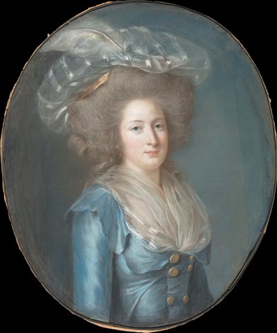 Madame Elisabeth af Frankrig 1764-1794, ca. 1787. af Adelaide Labille Guiard