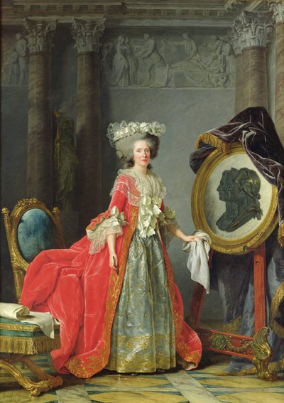 Portræt af Adelaide af Frankrig af Adelaide Labille Guiard