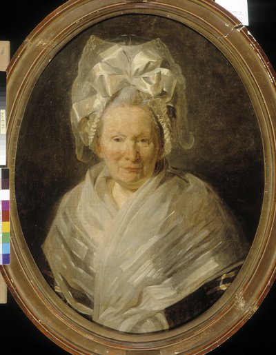 Portræt af en ældre kvinde (olie på lærred) af Adelaide Labille Guiard