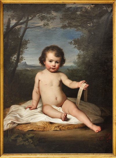 Young Saint John (olie på lærred) af Adeodato Malatesta or Malatesti
