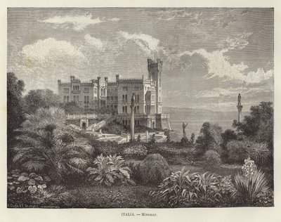 Italien - Miramare Slot af Adolf Closs