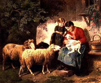 Kæledyrslammet af Adolf Eberle