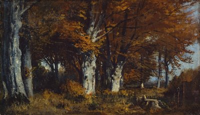 Bøgeskov om efteråret af Adolf Heinrich Lier