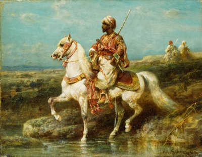 arabisk rytter, af Adolf Schreyer