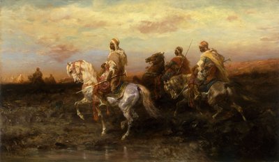 arabiske ryttere, af Adolf Schreyer