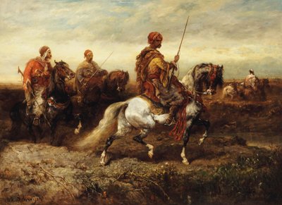 arabiske ryttere, af Adolf Schreyer