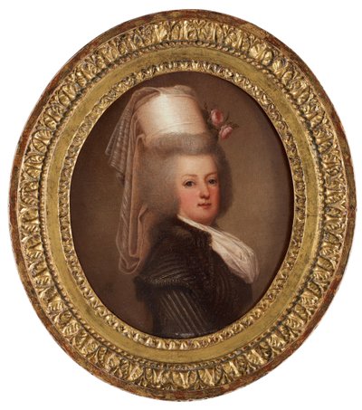 Portræt af dronning Marie Antoinette af Frankrig 1755-1793, 1789 af Adolf Ulrich Wertmuller