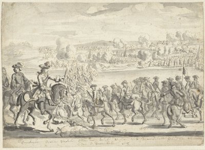 Passering af den saksiske hær over Vistula den 8. december 1715 af Adolf van der Laan