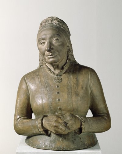 Portræt af Marie Fielder (1819-1901), 1882 (terracotta) af Adolf von Hildebrand