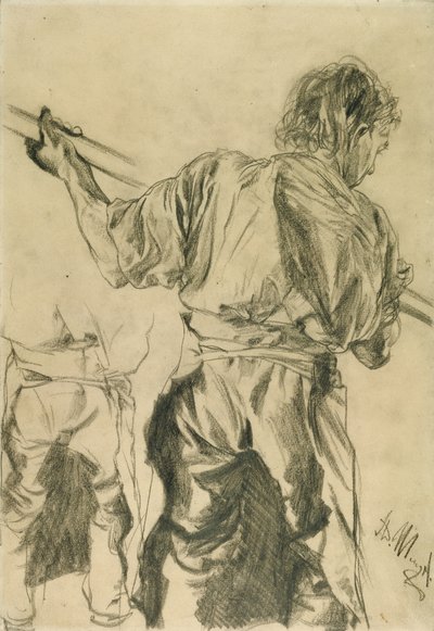 Figur Studier af Adolf von Menzel